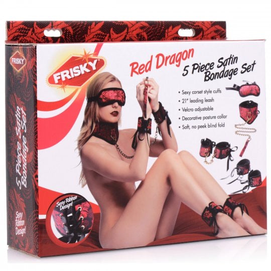 Red Dragon 5 Piece Bondage Set