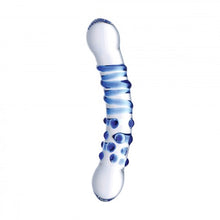 Load image into Gallery viewer, Blu Dual Ended Glass Dildo
